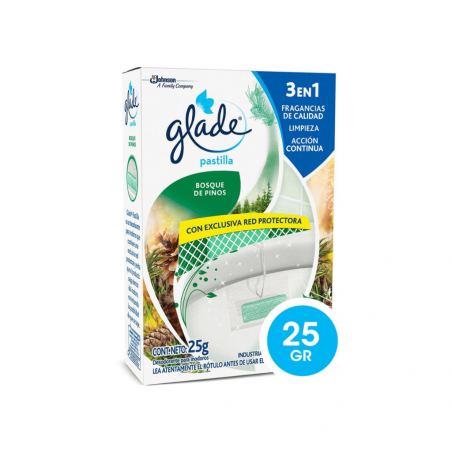 Pastilla para Inodoro Glade Bosque de Pinos de 25 gr.