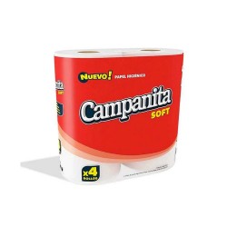 Papel Higiénico Campanita 4 x 30 mts. Soft