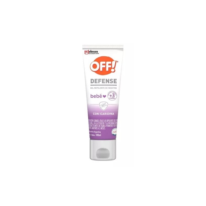 Repelente Off Defense Bebe en Gel de 100 ml.