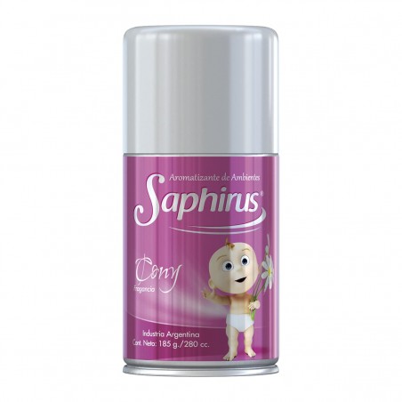 Aromatizante de Ambientes Saphirus en Aerosol de 185 gr. Cony