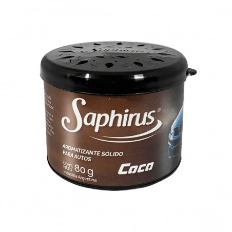 Aromatizante Saphirus Gel de 80 gr. Coco