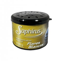 Aromatizante Saphirus Gel de 80 gr. Flores Blancas