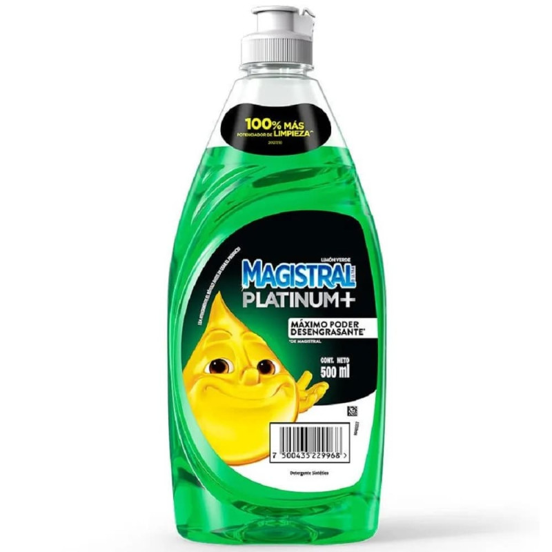 Detergente Magistral Platinum de 500 ml. Limón Verde