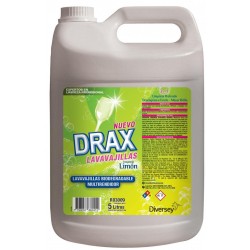 Detergente Drax Lavavajilla Limon de 5 lts.