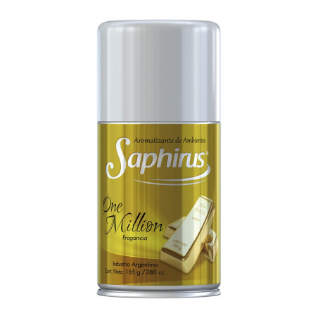 Aromatizante de Ambientes Saphirus en Aerosol de 185 gr. One Millon