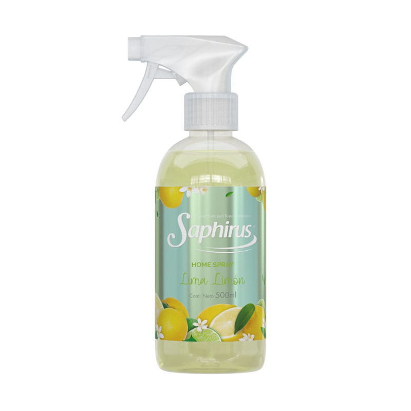 Perfumina Saphirus Home Spray Lima Limon de 500 ml.