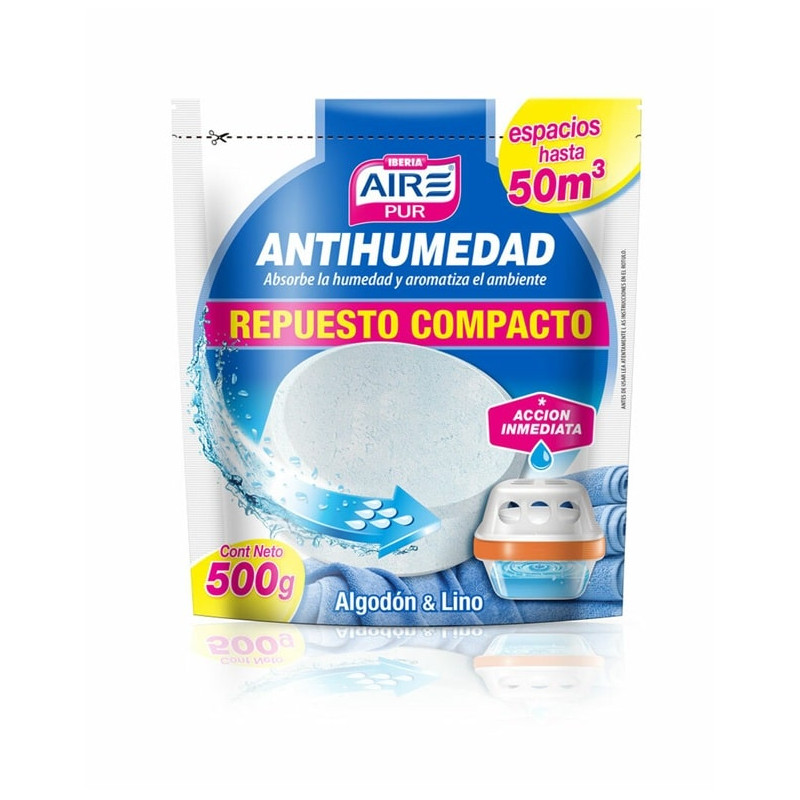 Antihumedad Aire Pur Repuesto de 500 gr. Algodón y Lino