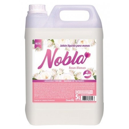 Jabón Liquido para Manos Nobla Rosas Blancas de 5 lts.