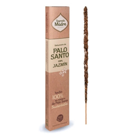 Sahumerio Sagrada Madre Palo Santo con Jazmín de 8 Unid.