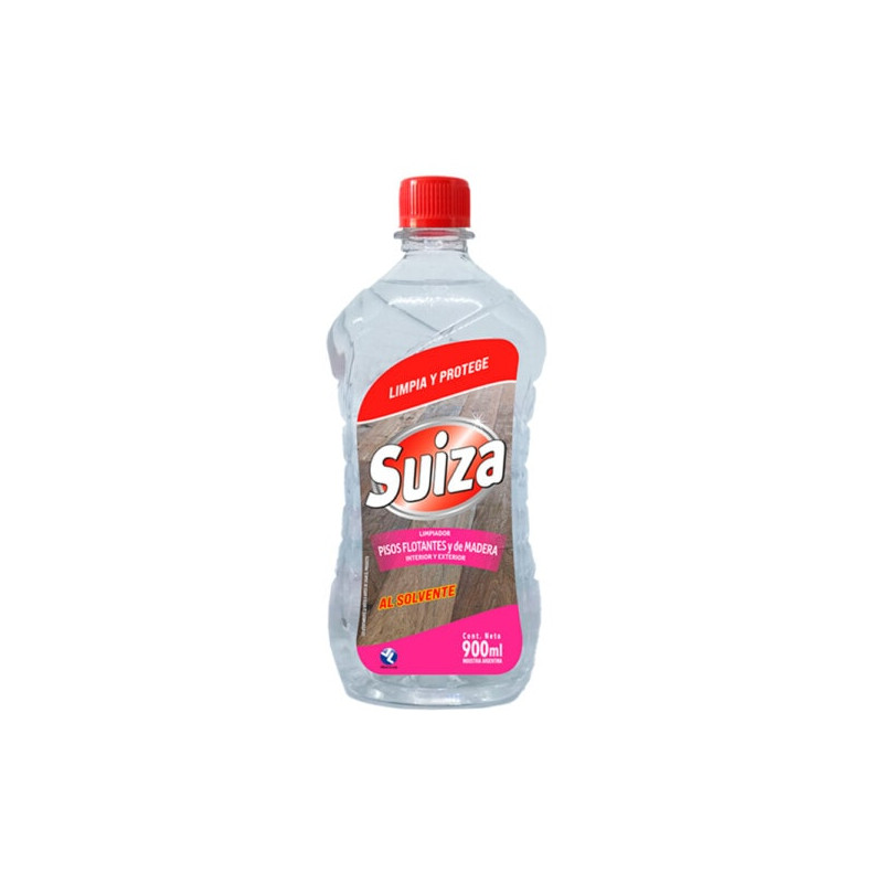 Limpiador al Solvente para Pisos Plastificados y de Madera de 900 ml. Suiza