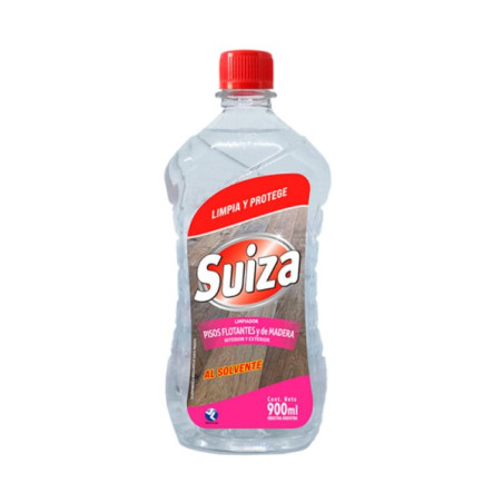 Limpiador al Solvente para Pisos Plastificados y de Madera de 900 ml. Suiza