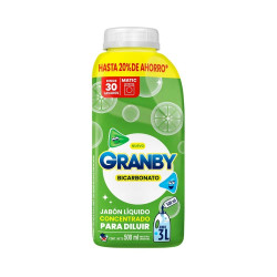 Jabón Liquido Granby para Diluir de 500 ml.
