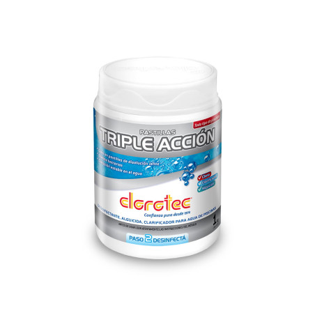 Cloro Triple Acción en Pastillas de 200 gr. de 1 kg. Clorotec