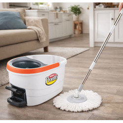 Balde con Escurridor Centrifugo Iberia Pronto Pedal Matic