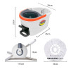 Balde con Escurridor Centrifugo Iberia Pronto Pedal Matic