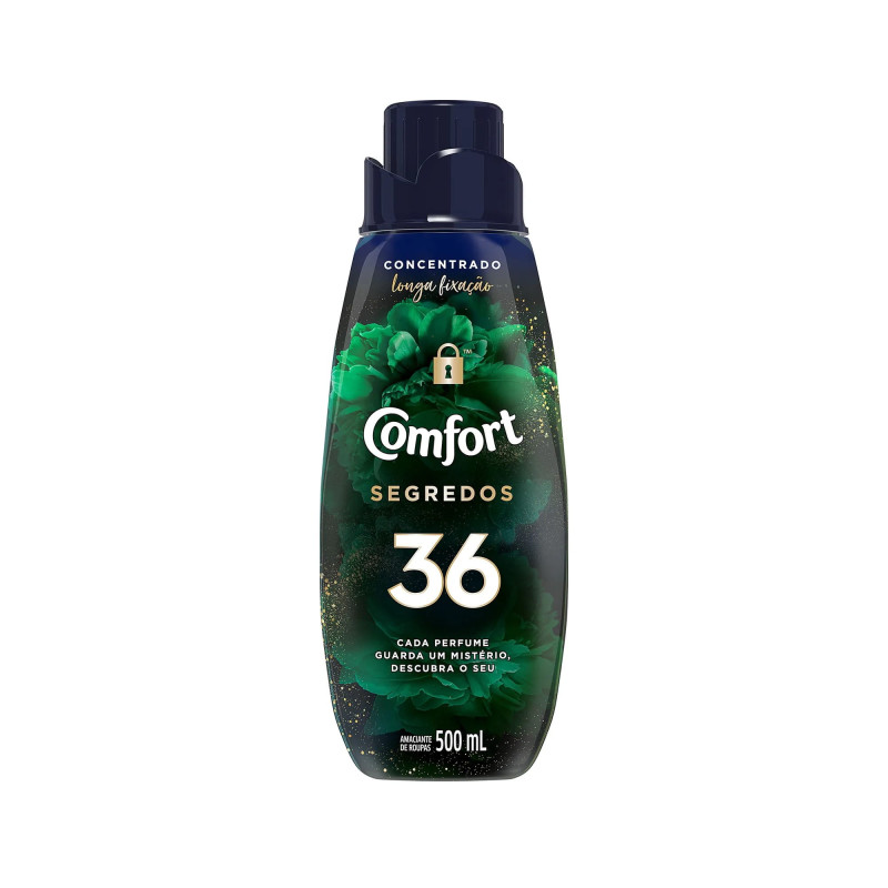 Suavizante Comfort Concentrado de 500 ml. Segredos 36
