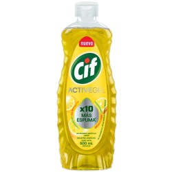 Detergente Cif Active Gel de 500 ml. Limón