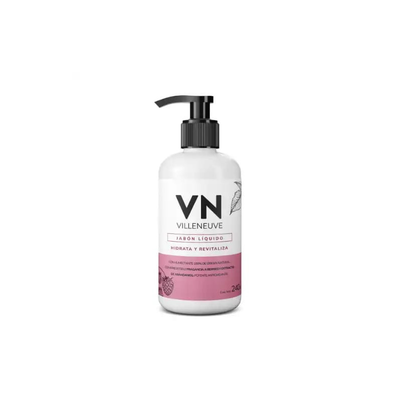 Jabon Liquido para Manos Villeneuve Berries de 240 ml.