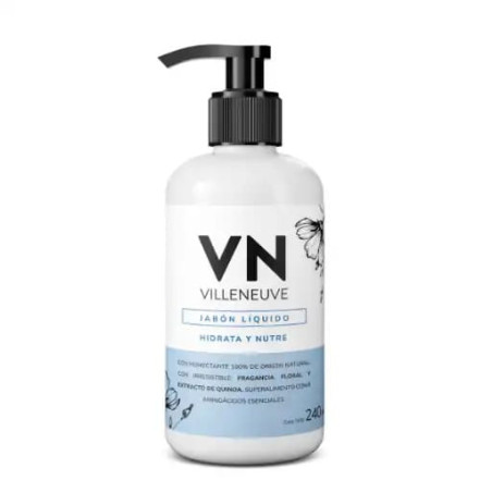 Jabon Liquido para Manos Villeneuve Flores y Quinoa de 240 ml.