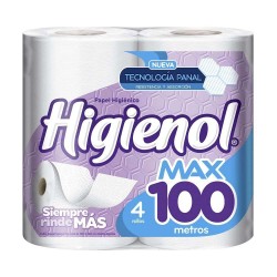 Papel Higiénico Higienol Max 4 x 100 mts.