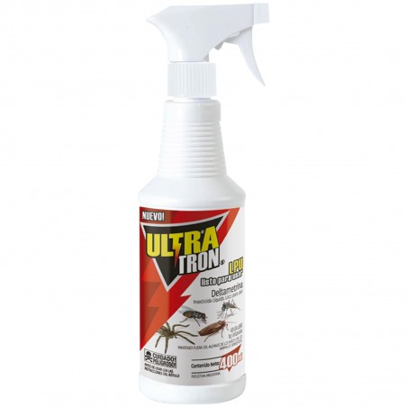 Insecticida Liquido Listo para Usar Ultra Tron de 400 ml. Gatillo
