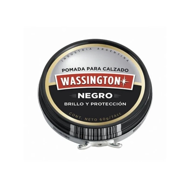 Pomada para Calzado Wassington Negro de 30 gr.