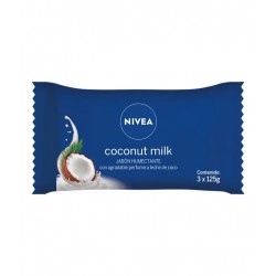 Jabón Tocador Nivea Coconut Milk de 3 x 125 grs.