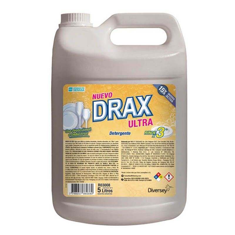 Detergente Drax Ultra de 5 lts.