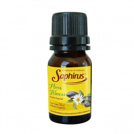 Aceite Saphirus para Hornillos Flores Blancas de 10 ml.
