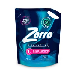 Jabón Liquido Zorro Evolution de 3 lts. Repuesto Económico