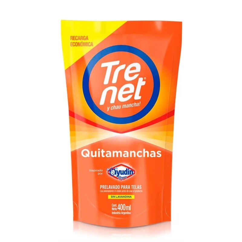 Quitamanchas Trenet Oxi de 400 ml. Repuesto Económico