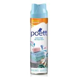 Desodorante de Ambiente Poett Suavidad de Algodón en Aerosol de 360 ml.