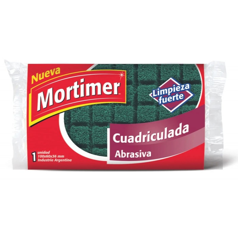 Esponja Cuadriculada Abrasiva Mortimer