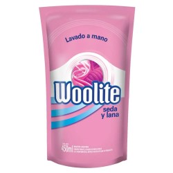 Jabón Liquido Woolite Seda y Lana de 450 ml. Repuesto Económico