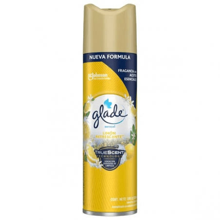 Desodorante de Ambiente Glade Limón Refrescante en Aerosol de 360 cc.