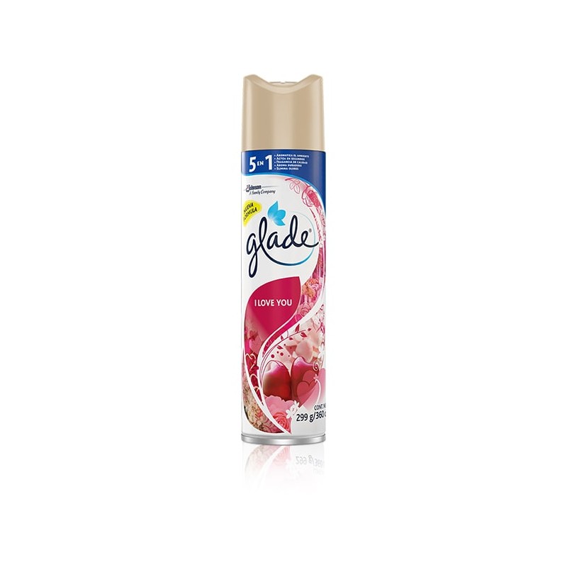 Desodorante de Ambiente Glade I Love You en Aerosol de 360 cc.