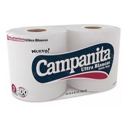 Bobina de Papel Multiuso Campanita Doble Hoja de 24 cm x...