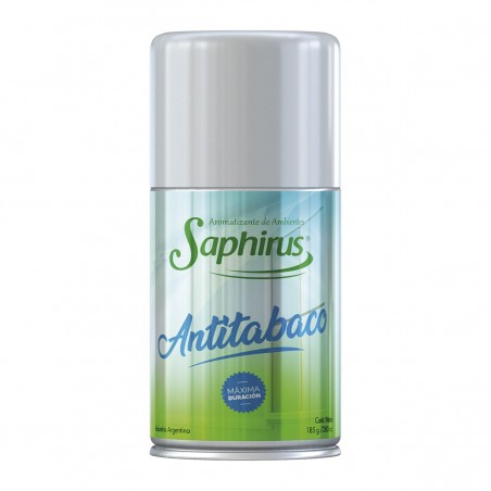 Aromatizante de Ambientes Saphirus en Aerosol de 185 gr. Antitabaco