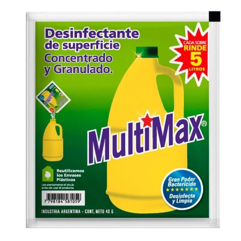 Lavandina para Diluir Multimax de 40 gr.