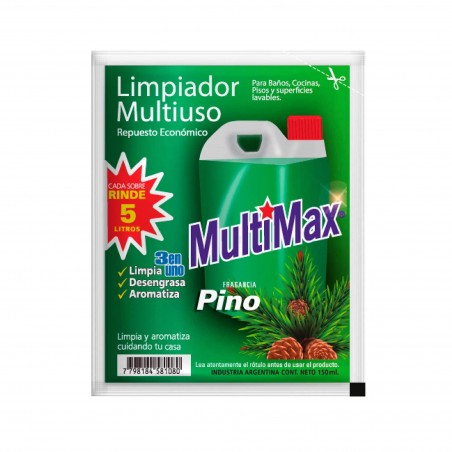 Limpiador Multiuso Concentrado Multimax de 150 ml. Pino